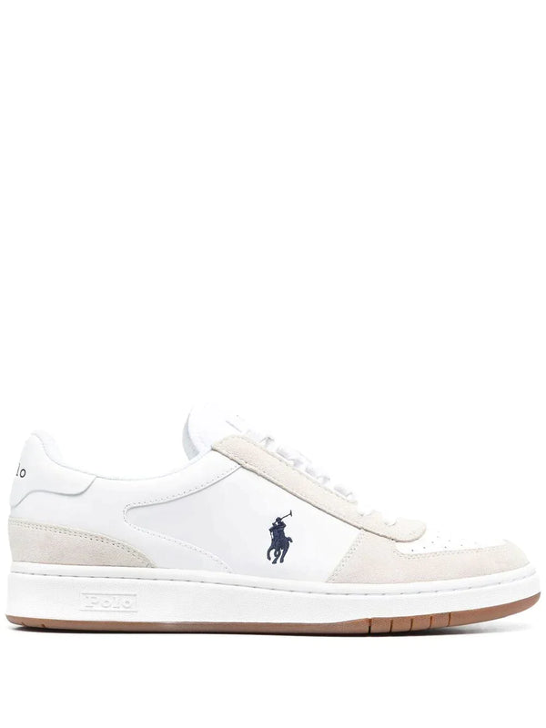 POLO RALPH LAUREN COURT LEATHER SUEDE SNEAKERS